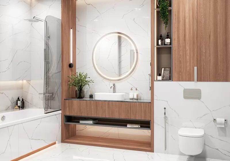 Керамогранит 60120AMR00P LCM Atlantic Marble Полированный 600 x 1200 x 7 мм.