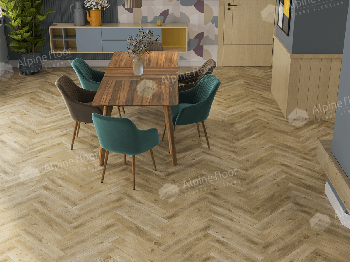 Alpine Floor Parquet Light SPC ламинат Дуб Кастор ECO 13-34AB-R 600 х 125 х 4мм