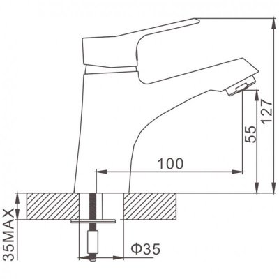 Gerhans H10 смеситель для раковины 11010