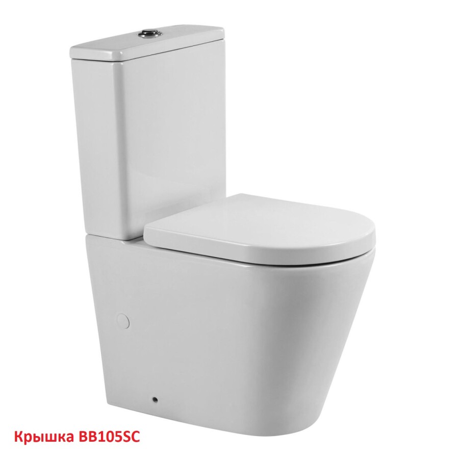 Унитаз-компакт безободковый BelBagno FLAY-TOR BB2149CP-TOR BB2149T