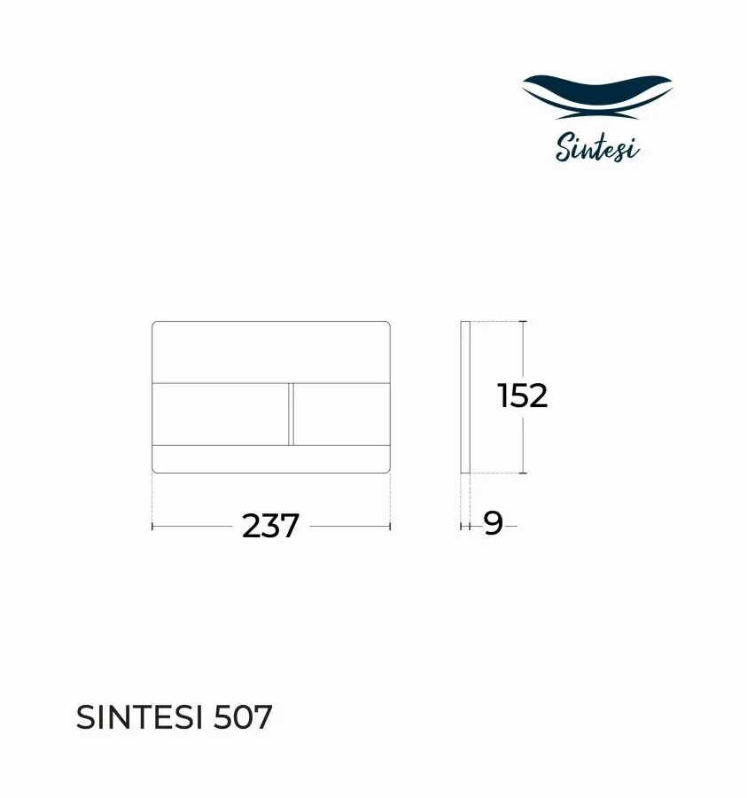 Клавиша смыва Sintesi SIN-FB-DSSG-507 Сатинированное золото