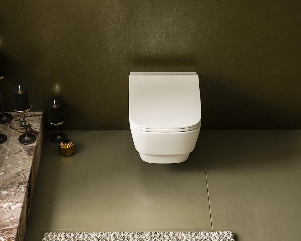 Унитаз подвесной Boheme Bello Белый матовый 971-MW