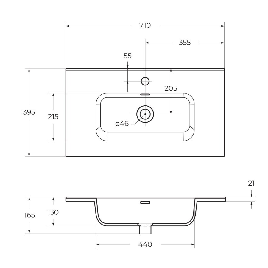 BelBagno KRAFT39-700/390-2C-PIA-RT Тумба напольная с раковиной