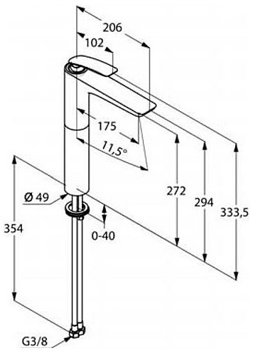 Kludi Balance смеситель для раковины 522980575