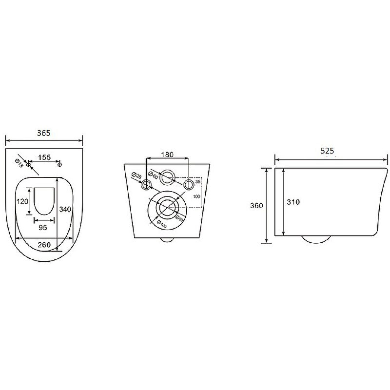 Aquatek Ника унитаз подвесной с инсталляцией Grohe и кнопкой смыва 38772001 + AQ2009-00