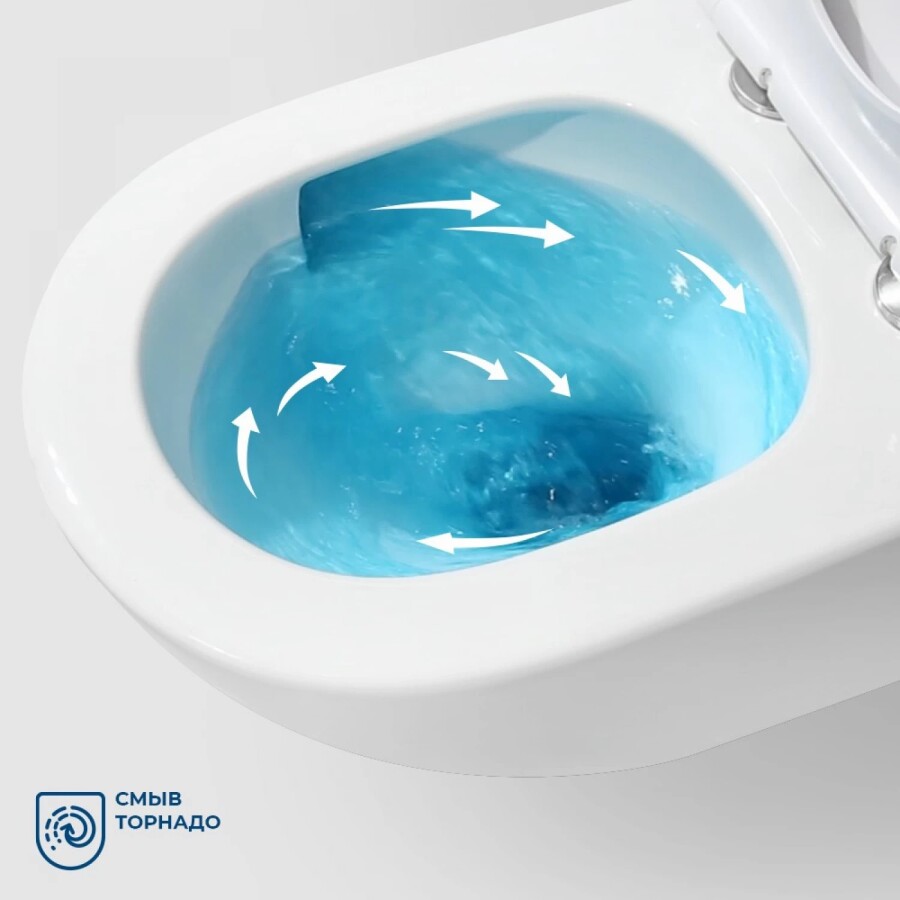 Унитаз подвесной BELBAGNO SENSO-TOR TORNADO BB017CH-TOR/SC
