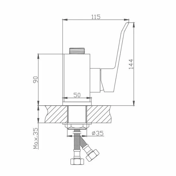 Haiba корпус смесителя для кухни HB73556