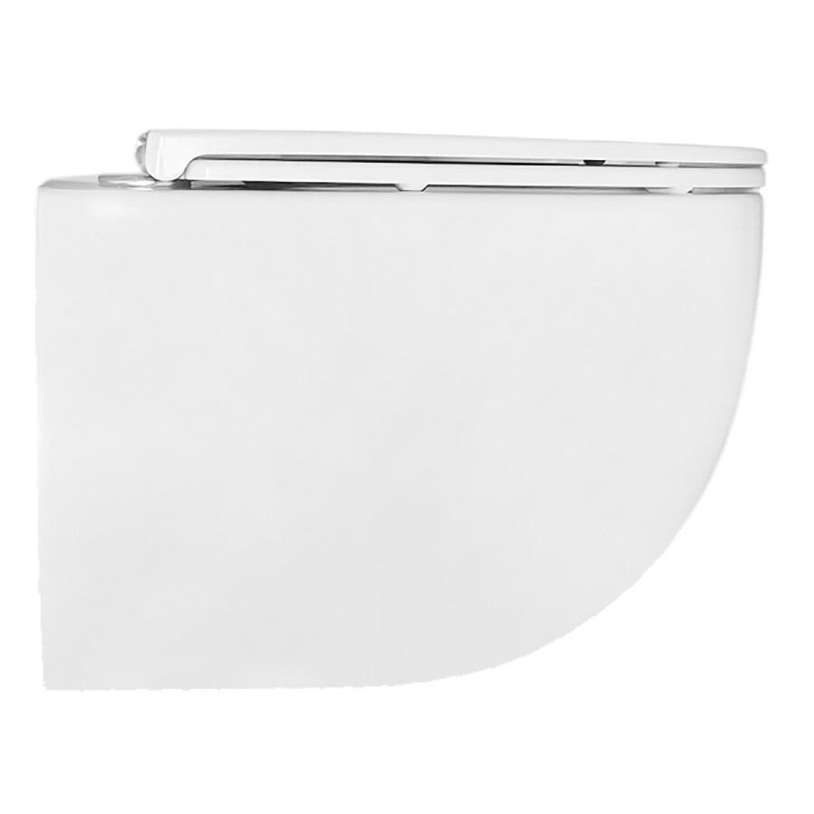 Унитаз подвесной Azario TERSO 495x360x370 безободковый, слив "Скрытое Торнадо" с быстросъемным сиденьем "Микролифт" AZ-092E-UQ3