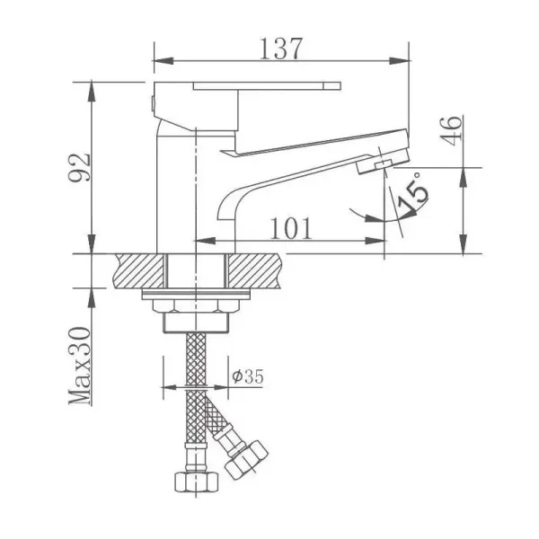 Haiba смеситель для кухни HB10801-2