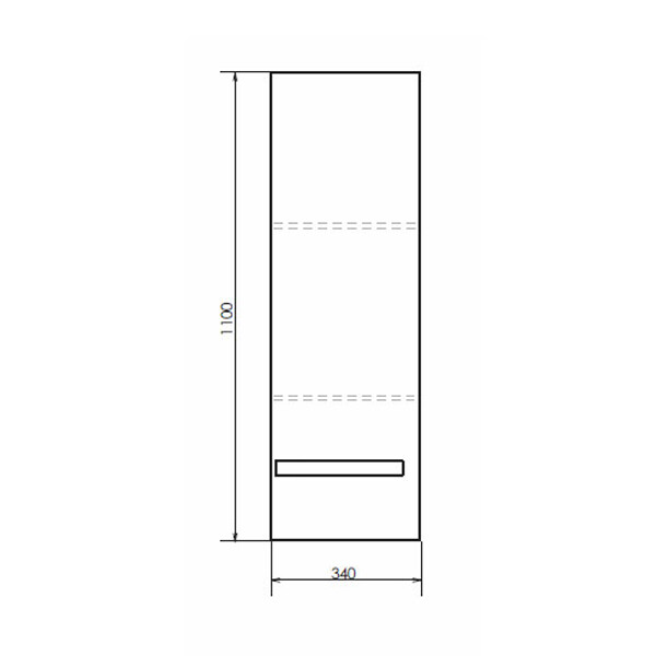 Шкаф подвесной Comforty "Дюссельдорф-35" дуб дымчатый 00004148025CF