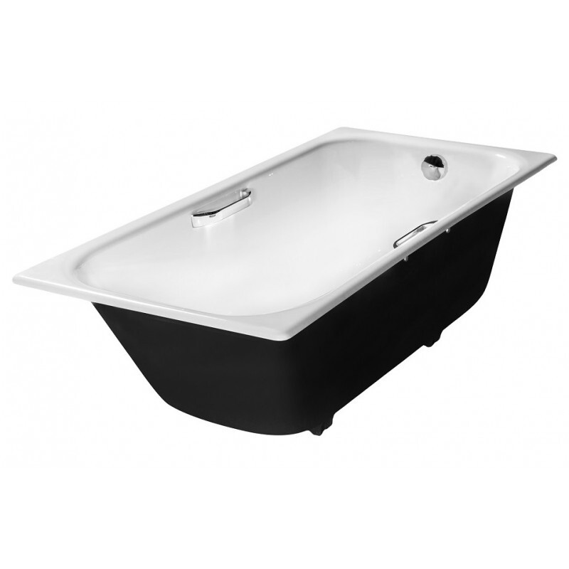 Wotte Start 160*75 ванна чугунная прямоугольная c отверстиями для ручек