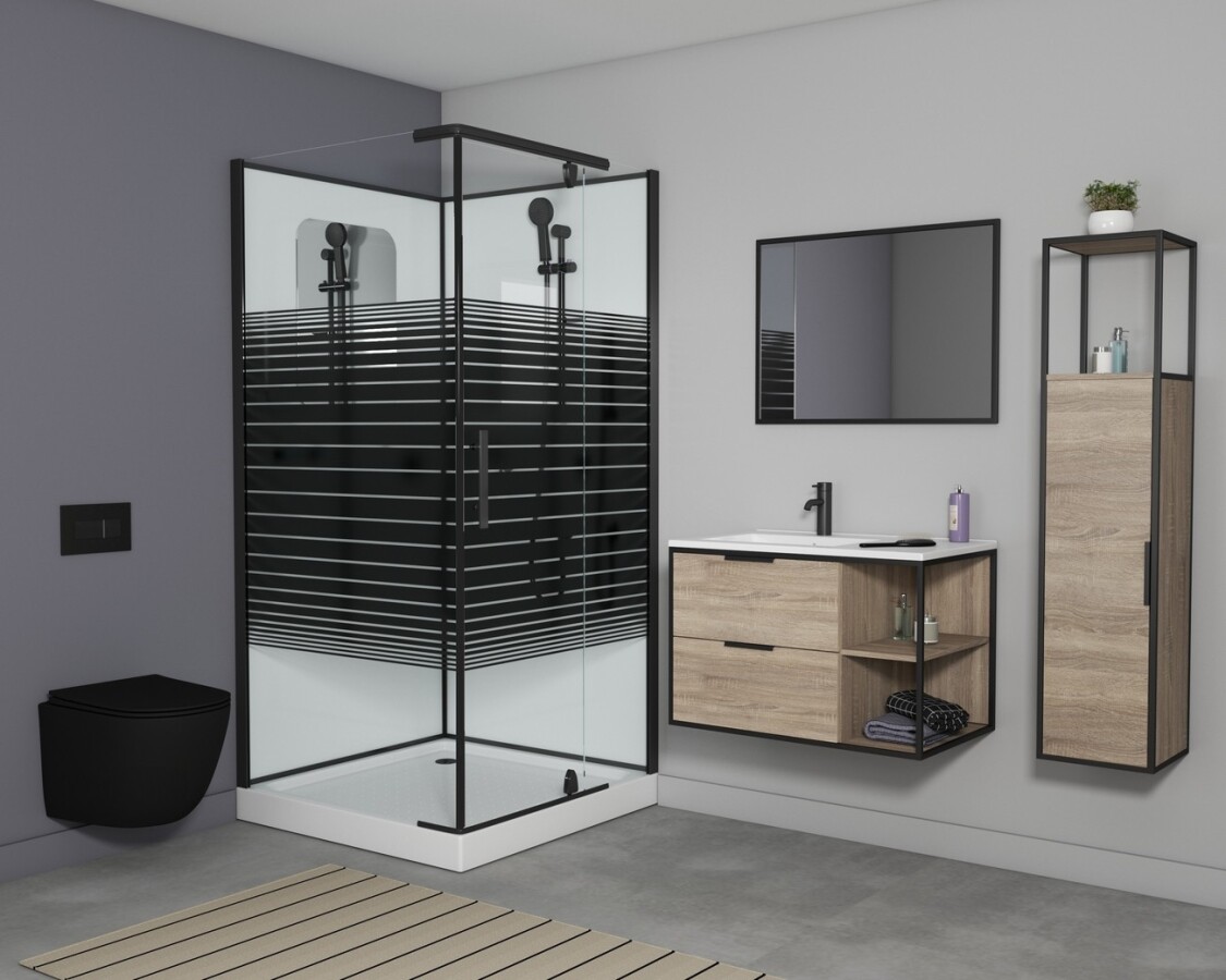 Душевая кабина Grossman Classic GR271QR (90х90х205) дверь распашная,4 места