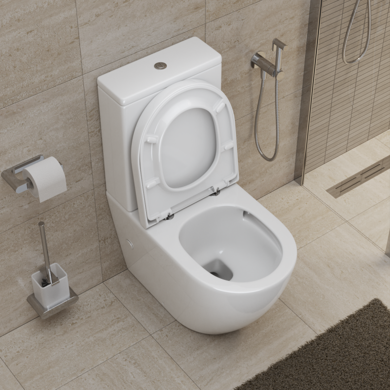 Унитаз-компакт безободковый BelBagno SFERA-TOR BB2141CP-TOR BB2141T
