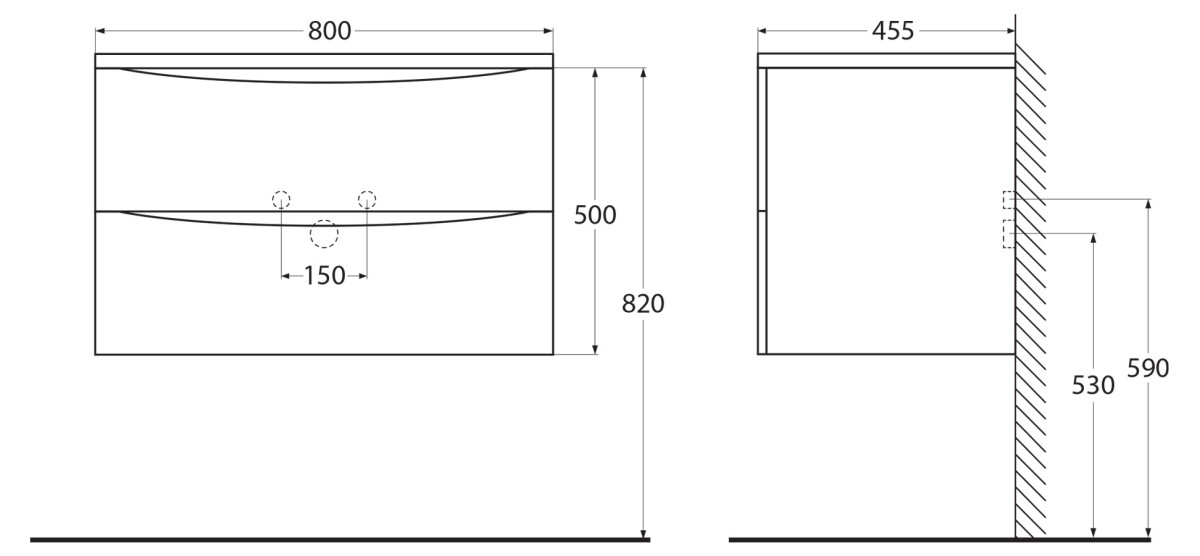 BelBagno Acqua 80 см тумба под раковину ACQUA-800-2C-SO-RVB подвесная