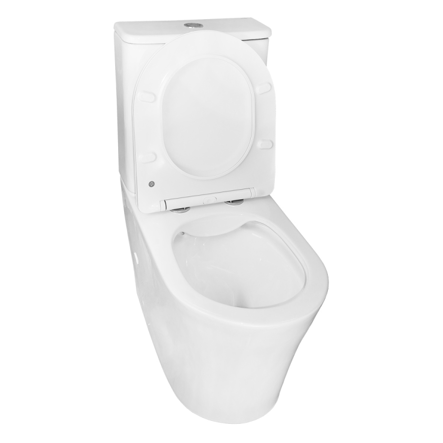 Azario ANTEO ROUND унитаз напольный безободковый с сиденьем микролифт AZ-1219A