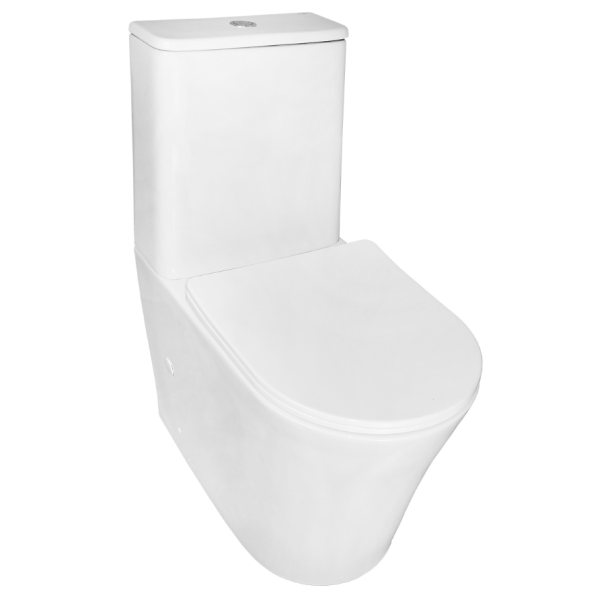 Azario ANTEO ROUND унитаз напольный безободковый с сиденьем микролифт AZ-1219A