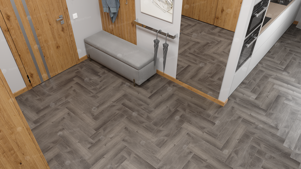 Alpine Floor Parquet Light SPC ламинат Дуб Мерга ECO 13-13AB-R 600 х 125 х 4мм