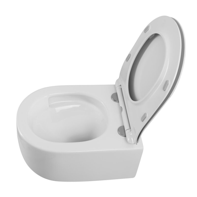Унитаз подвесной безободковый со смывом TORNADO BelBagno SOFT-TOR BB084CH-TOR