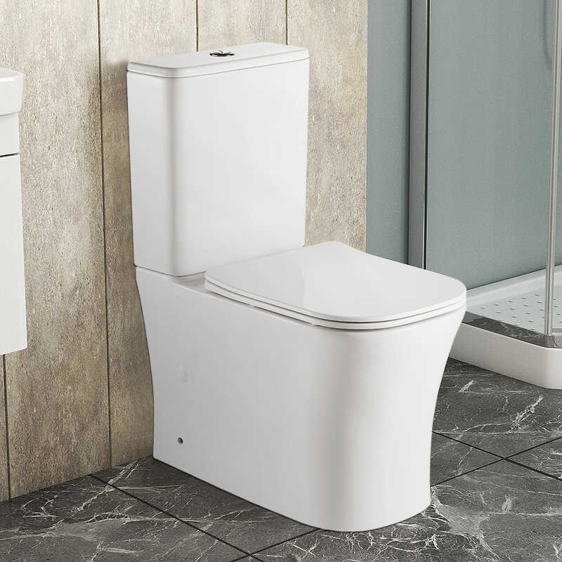 Azario ANTEO SQUARE унитаз напольный безободковый с сиденьем микролифт AZ-1218A