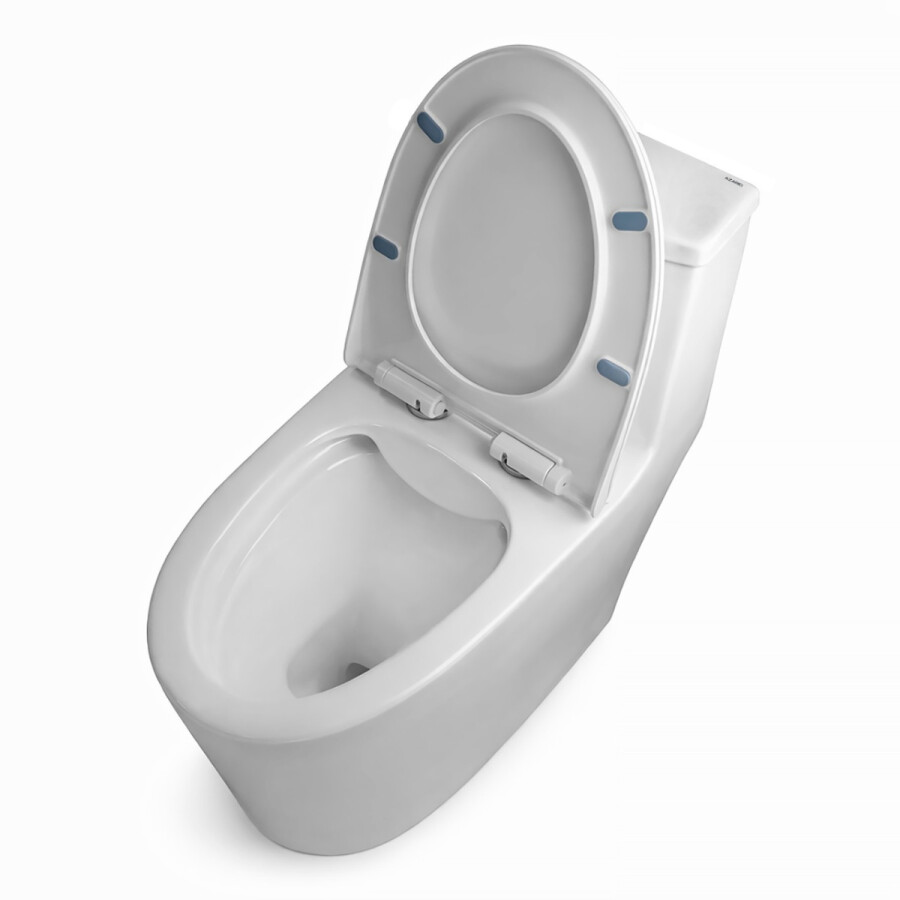 Унитаз-моноблок Azario Байс 380х700х700 безободковый, смыв Rimless, с быстросъемным сиденьем "Микролифт" AZ-5003
