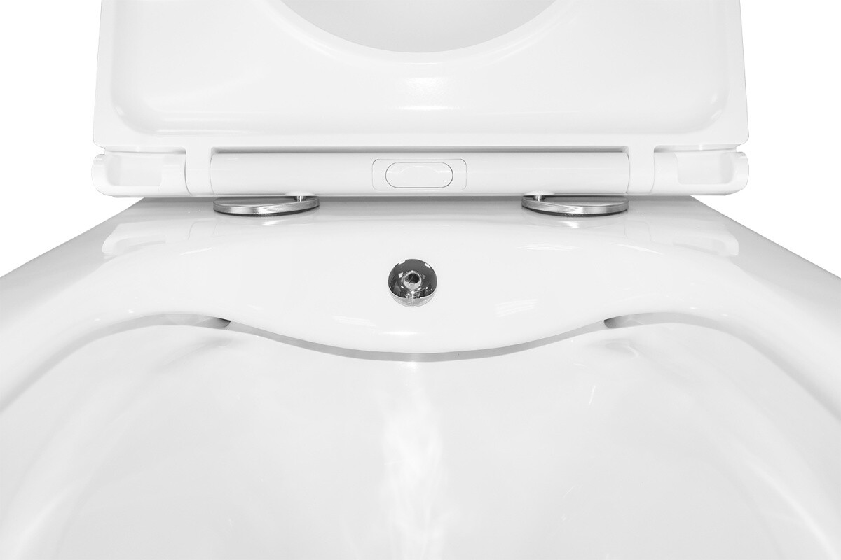 Унитаз подвесной Azario Grado 365х495х365 безободковый, с функцией биде, с быстросъемным сиденьем микролифт AZ-046E-NR