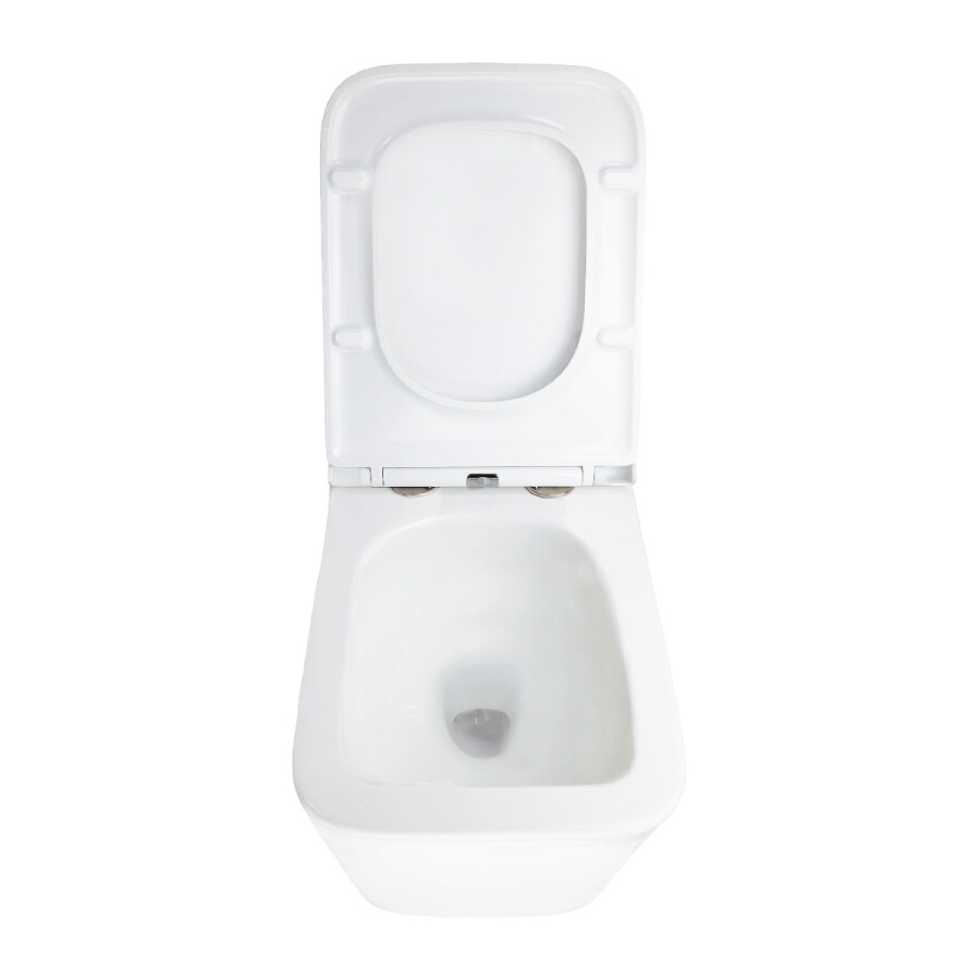 Унитаз подвесной Azario Pace 360х520х365 безободковый, система смыва "Скрытое Торнадо", с быстросъемным сиденьем "Микролифт" AZ-5172T-WHT