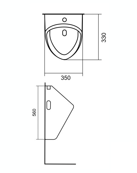 Писсуар Sanita Luxe Long LNGSLUR01