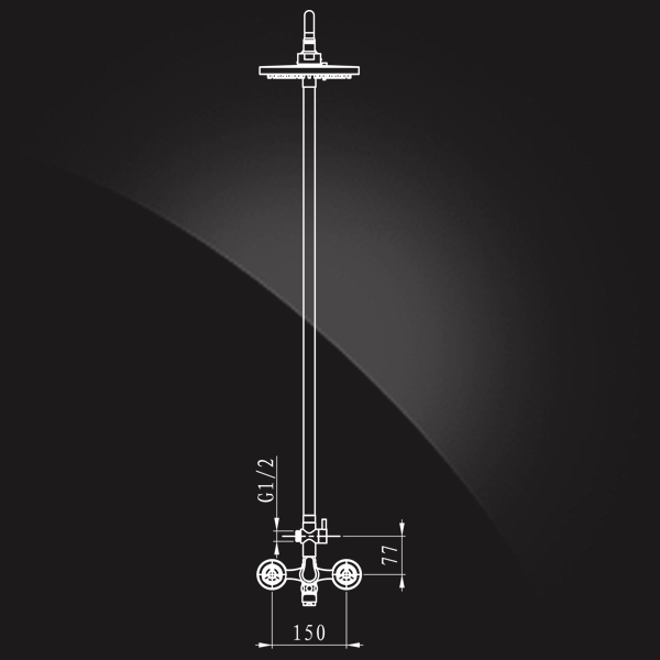 Elghansa New Wave Sigma 2307595-2A Душевая система с изливом