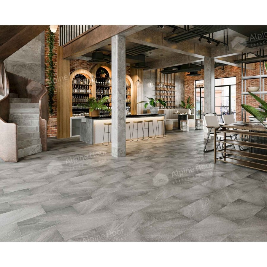 Alpine Floor Light Stone Кварцвиниловая плитка LVT Авенгтон ECO 15-18 608 х 303 х 2.5 mm