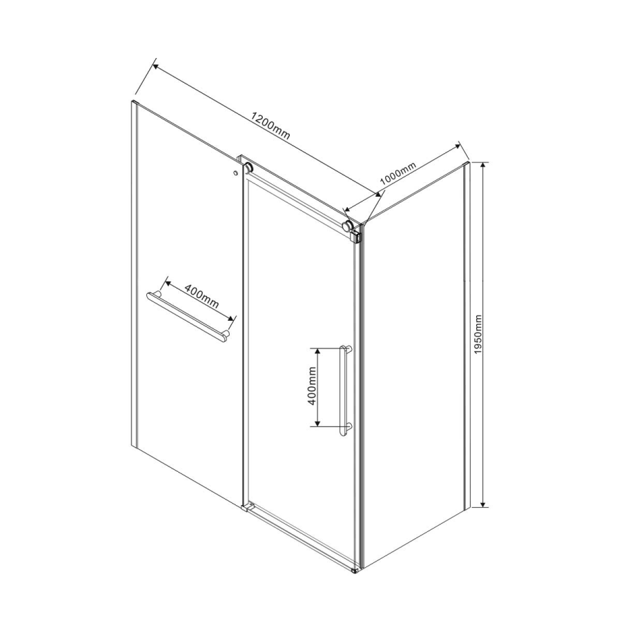 Vincea Como Soft душевой уголок 120х100 см черный / прозрачный VSR-1CS1012CLB