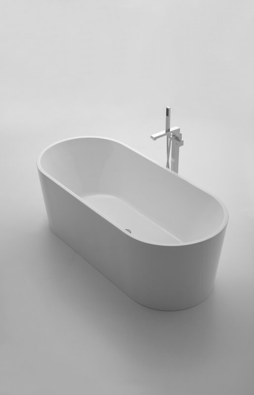 BelBagno ванна отдельностоящая овальная 160х75 BB71-1600-W0