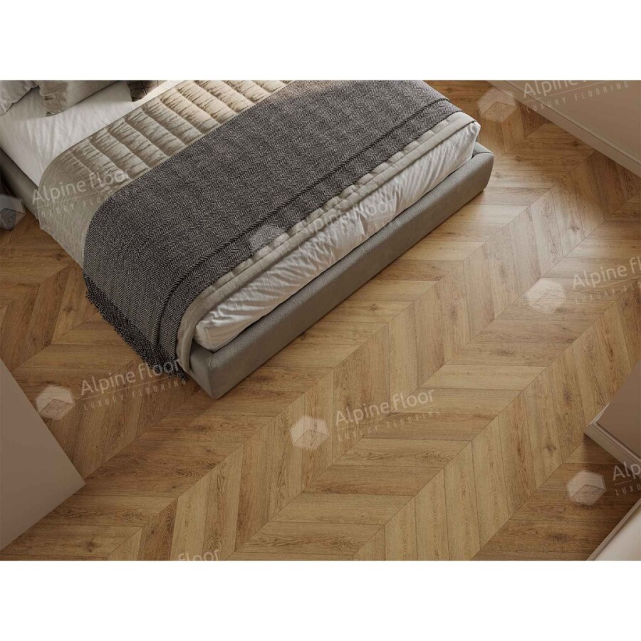 Alpine Floor Chevron Alpine SPC ламинат Дуб Буна ЕСО 18-15 600х127х5 mm