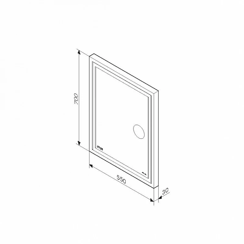 Am.Pm Gem зеркало 55 см с подсветкой M91AMOX0553WG