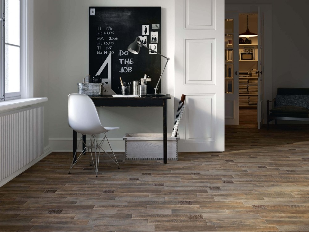 Kerama Marazzi Браш Вуд SG401200N керамогранит напольный коричневый 10х40 см