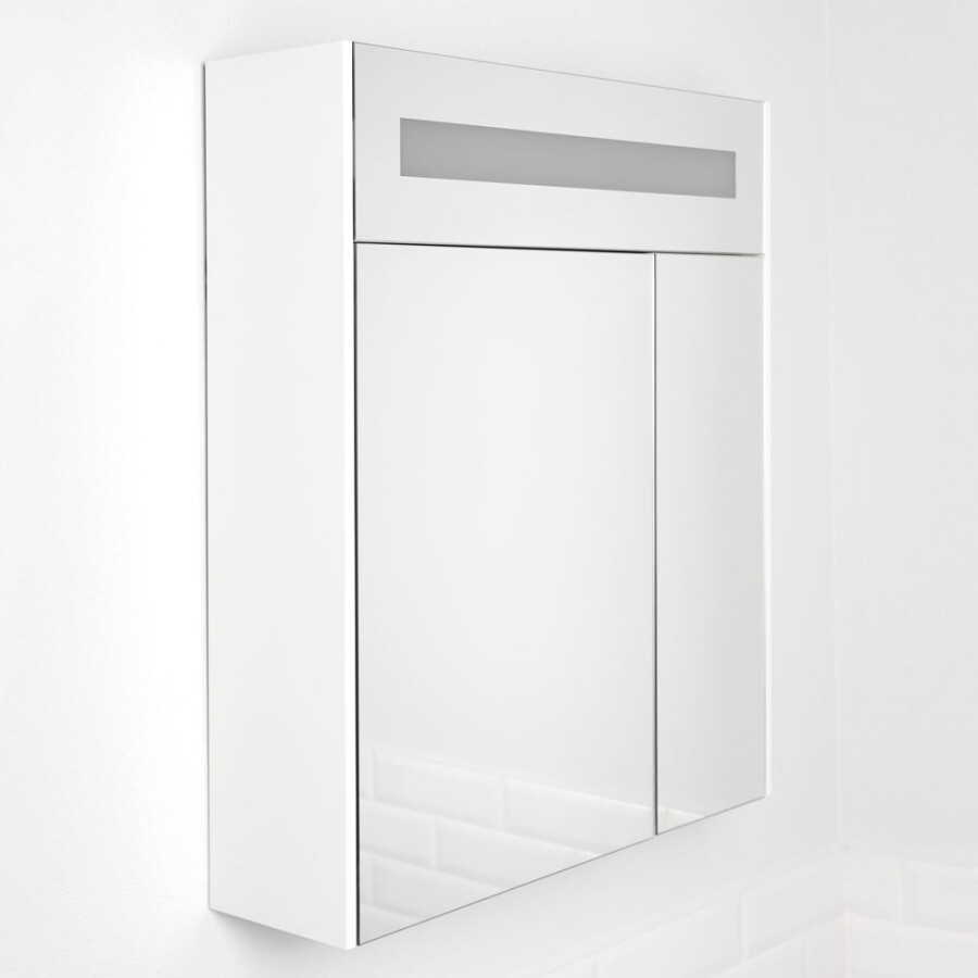 Итана Mia зеркало-шкаф 65 подвесной белый глянец 761635