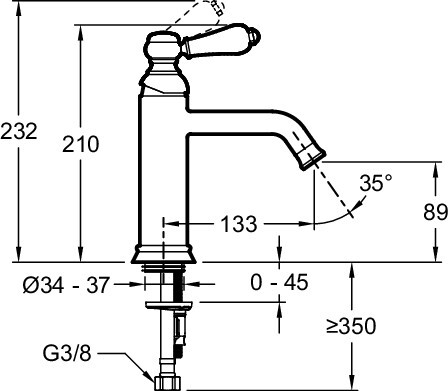 Jacob Delafon Louise E24360-CP смеситель для раковины