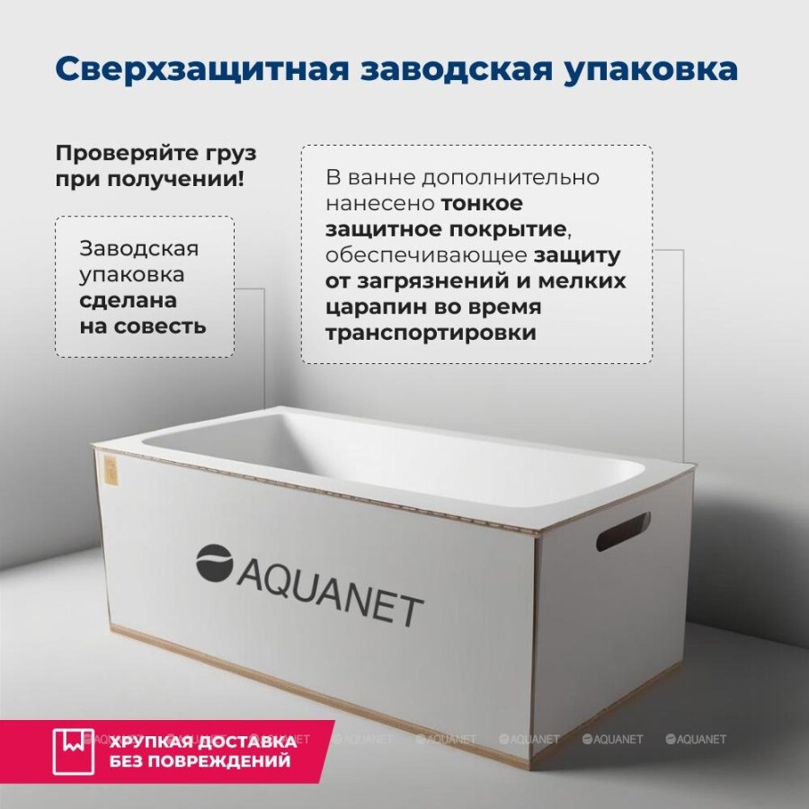 Акриловая ванна Aquanet Lotos 165x70 (с каркасом) 00330873