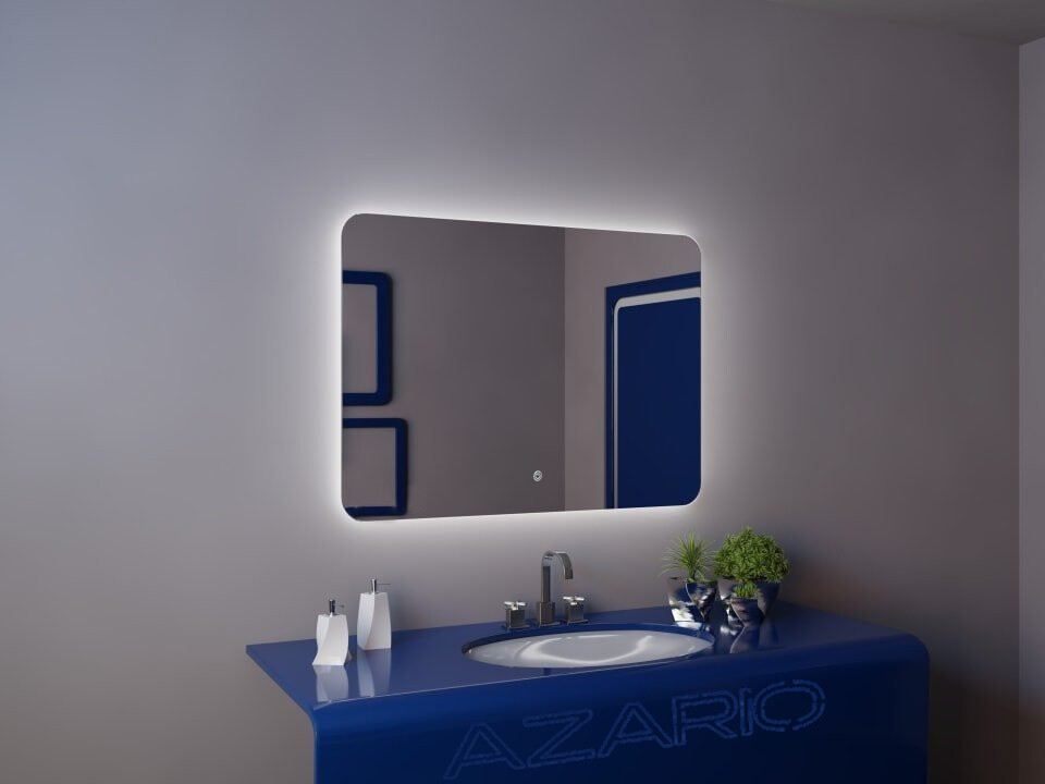 Azario Alone Raggio зеркало 100х70 подсветка, сенсорный выключатель с функцией диммера CS00078966