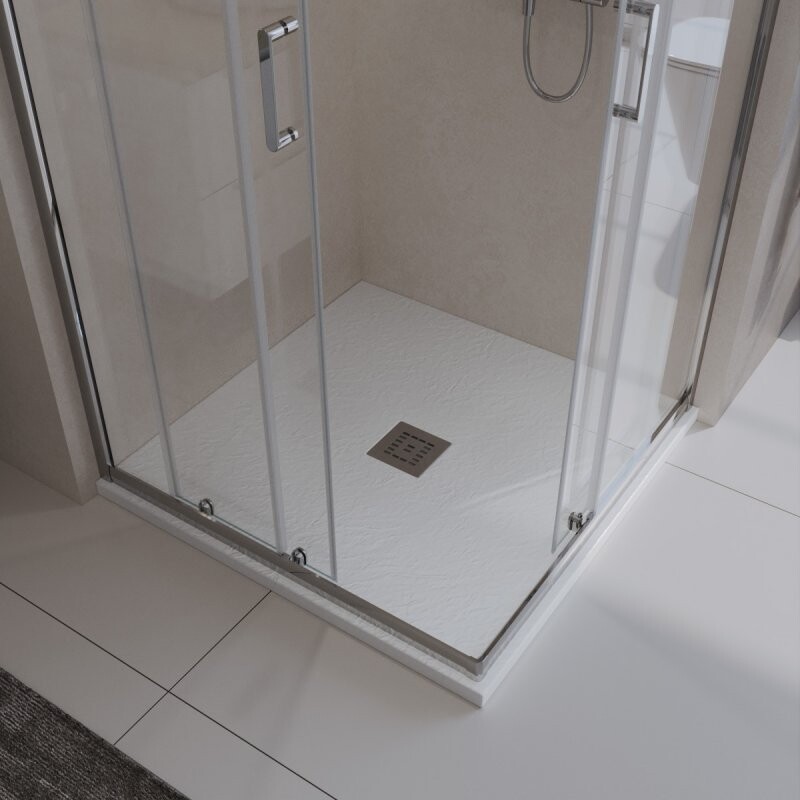 Поддон из искусственного мрамора Belbagno TRAY-MR-UNO-A-80-35-W-CR