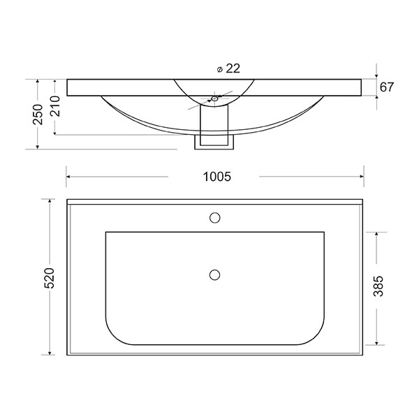 Mirsant Soho Quadro 100/2 тумба подвесная с доводчиком (раковина Deep 100) УТ000082606+УТ000040444