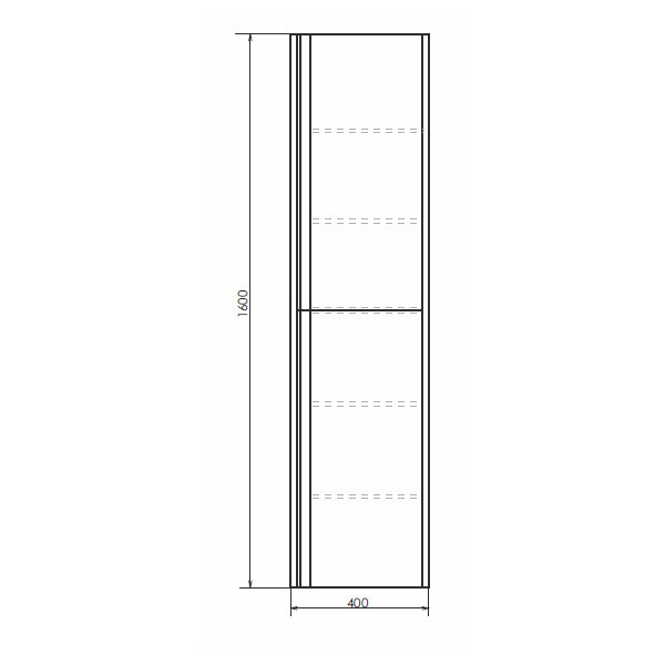 Шкаф-колонна Comforty "Эдинбург-40" бетон светлый 00004147998CF