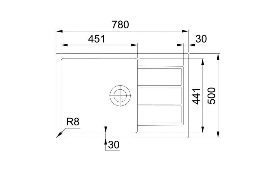 Franke SID 611-78/45 кухонная мойка тectonite белый 78 x 50 см