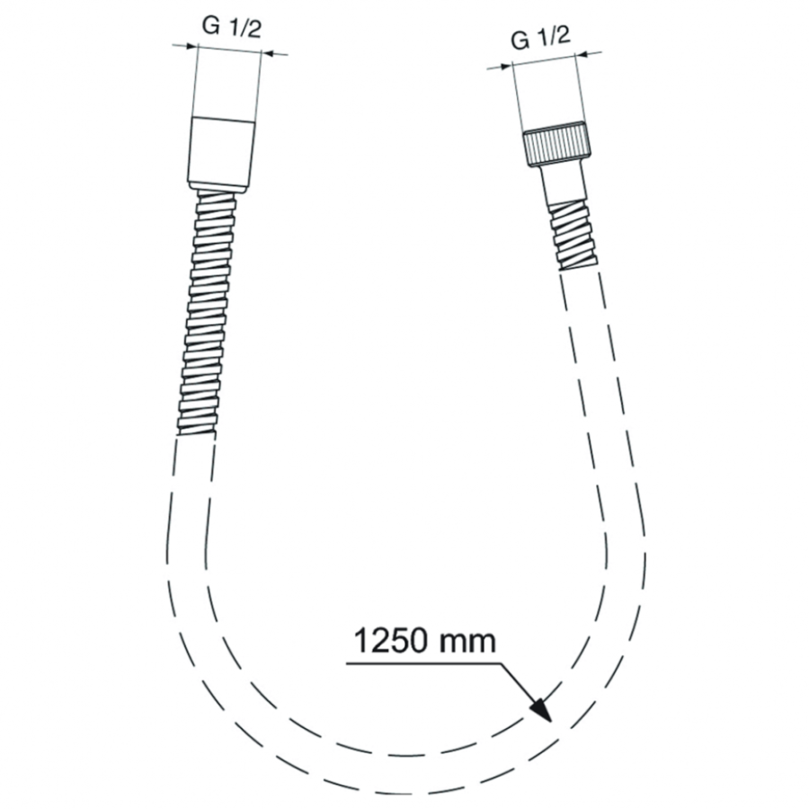 Ideal Standard душевой шланг 125 см BF125AA