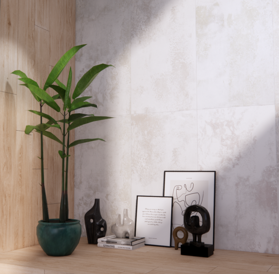 Керамогранит 7930138703210 Eurotile Metallic White Metal. 60x120