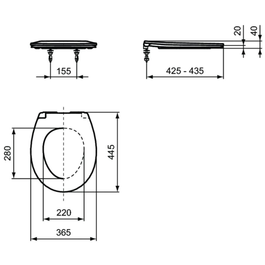 Ideal Standard Eurovit сиденье для унитаза E131801