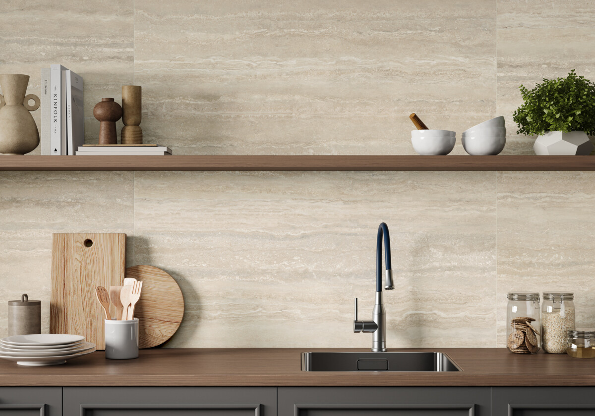 Artkera Group LCM Травертин Ворлд белый / Travertine World White Керамогранит 600 x 1200 x 7 60120TVW00M