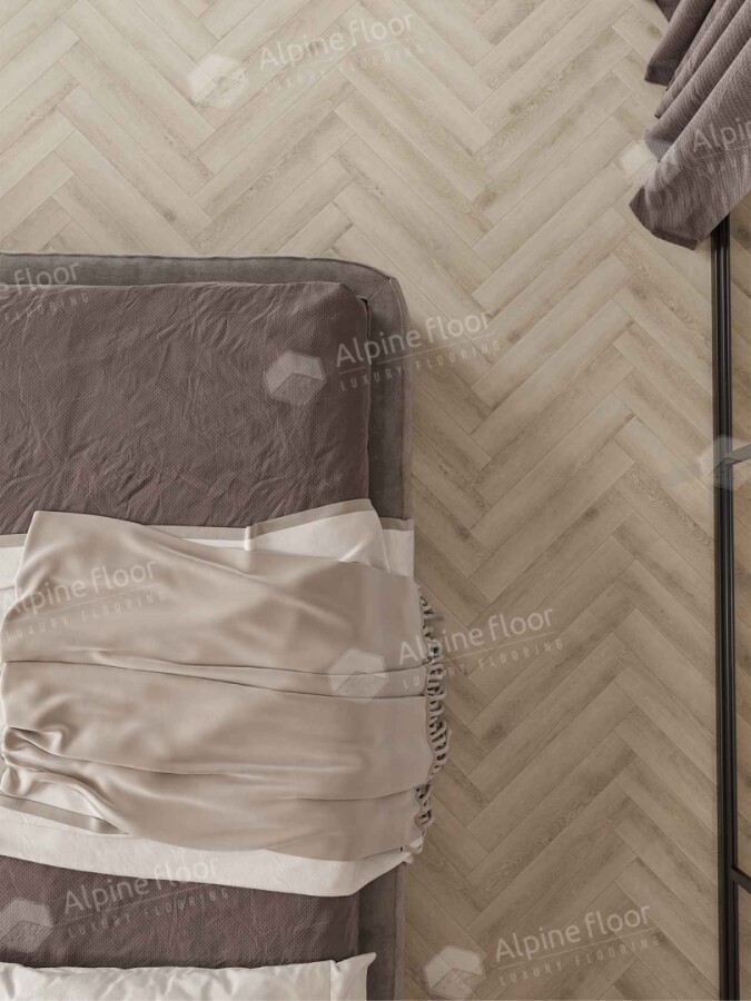 Ламинат Alpine Floor Herringbone 12 Pro, LF106-8A Дуб Орлеан 606 х 101 х 12 mm
