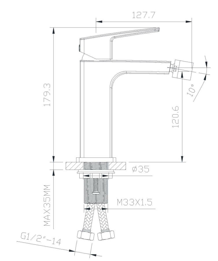 Imprese Grafiky ZMK041807070 смеситель для биде