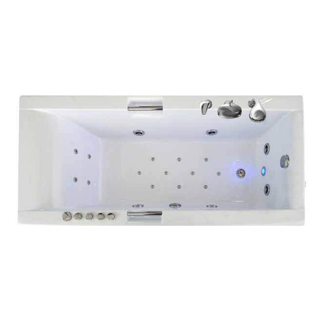 Triton Александрия 170х75 см ванна акриловая гидроаэромассажная с фронтальной панелью сифоном и каркасом