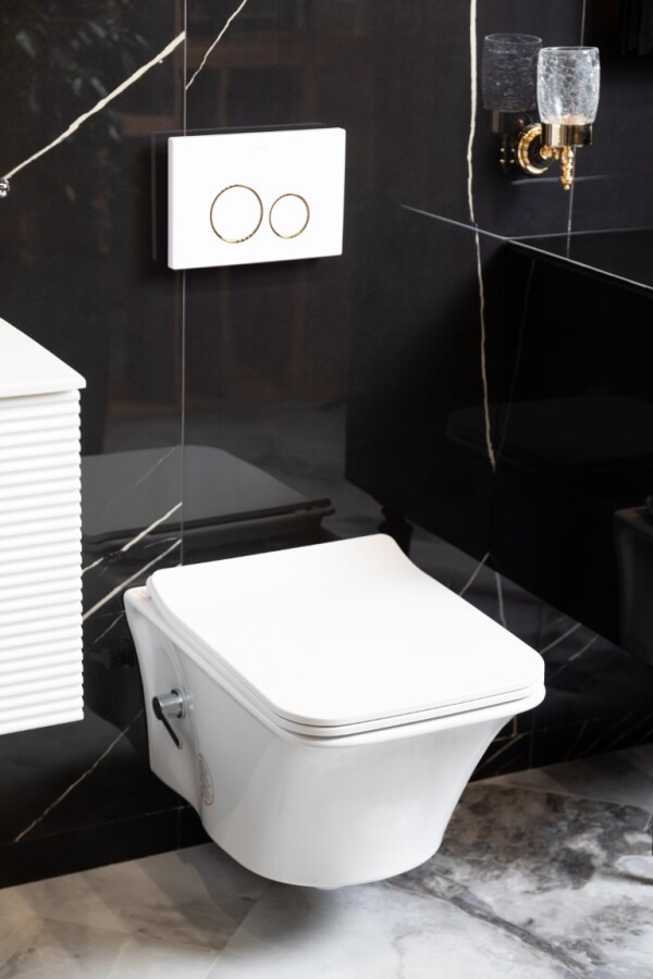 Унитаз подвесной с функцией биде Boheme Mirage Белый глянец 965-2